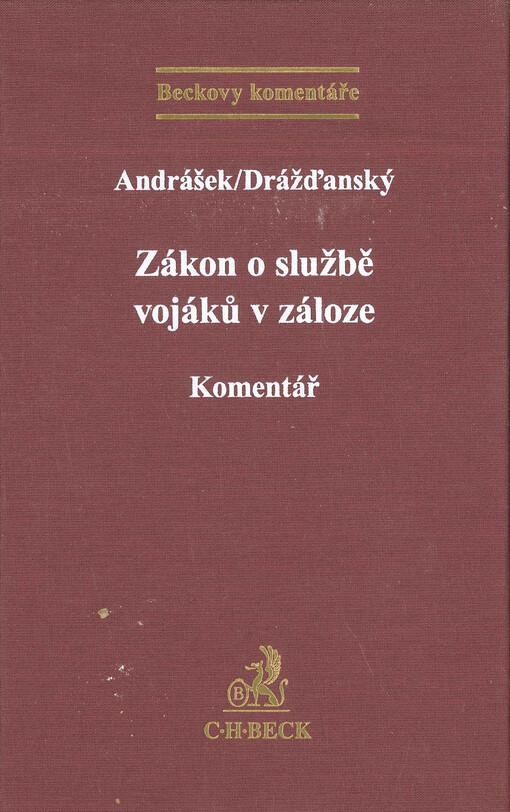 Zákon o službě vojáků v záloze : komentář