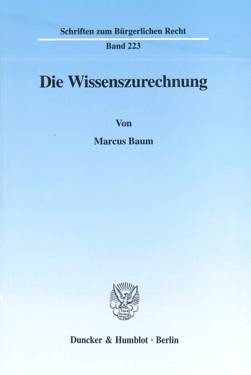 Die Wissenszurechnung