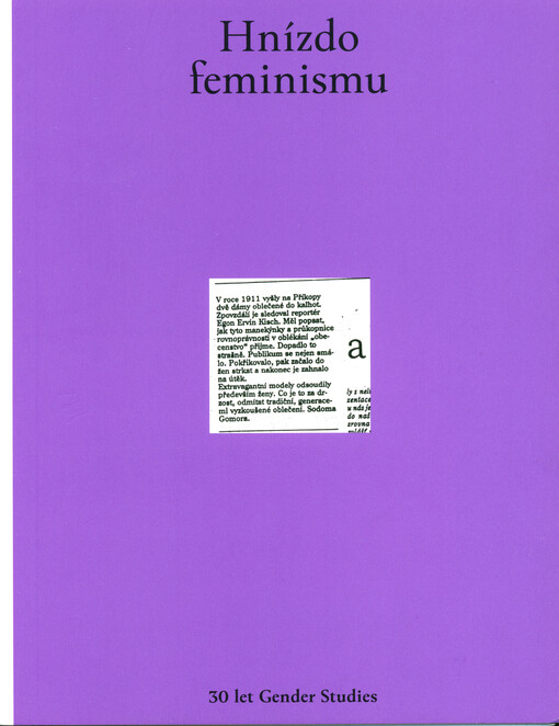 Hnízdo feminismu : 30 let Gender Studies