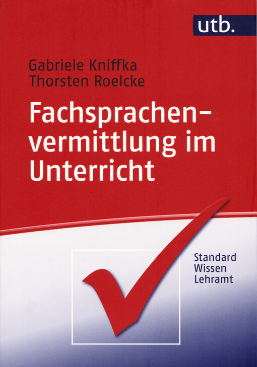 Fachsprachenvermittlung im Unterricht