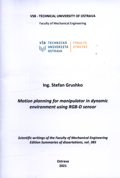 Motion planning for manipulator in dynamic environment using RGB-D sensor