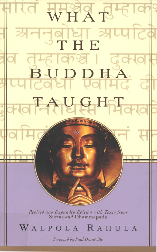 What the Buddha taught