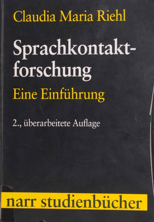 Sprachkontaktforschung. Eine Einführung