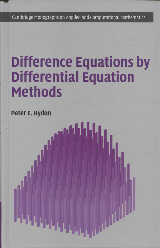 Difference equations by differential equation methods