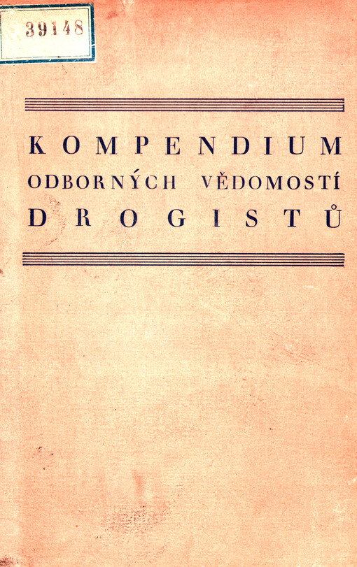 Kompendium odborných vědomostí drogistů