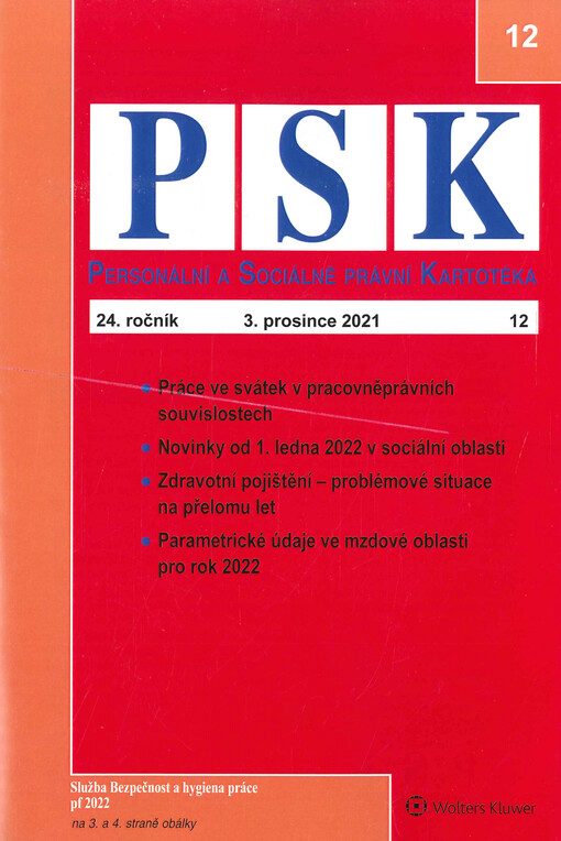 Personální a sociálně právní kartotéka.