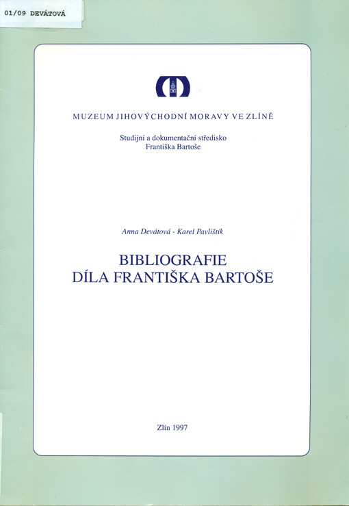 Bibliografie díla Františka Bartoše