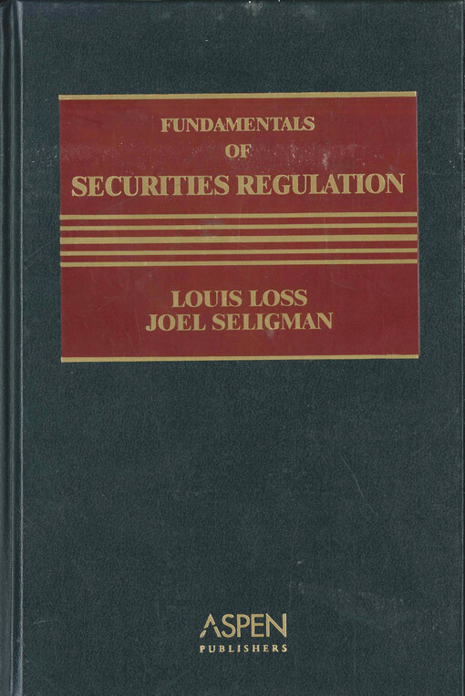 Fundamentals of securities regulation