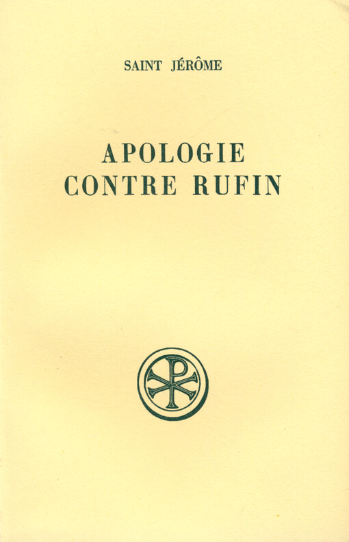 Apologie contre Rufin
