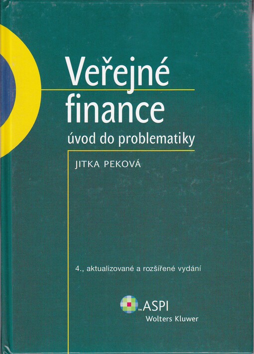 Veřejné finance :úvod do problematiky
