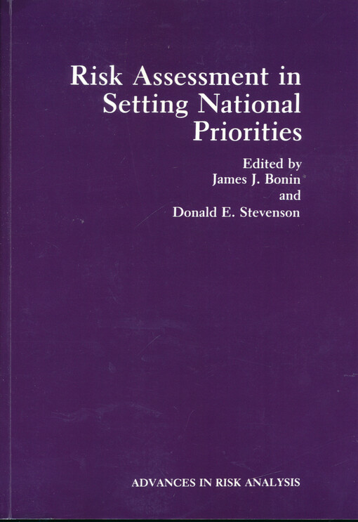 Risk assessment in setting national priorities