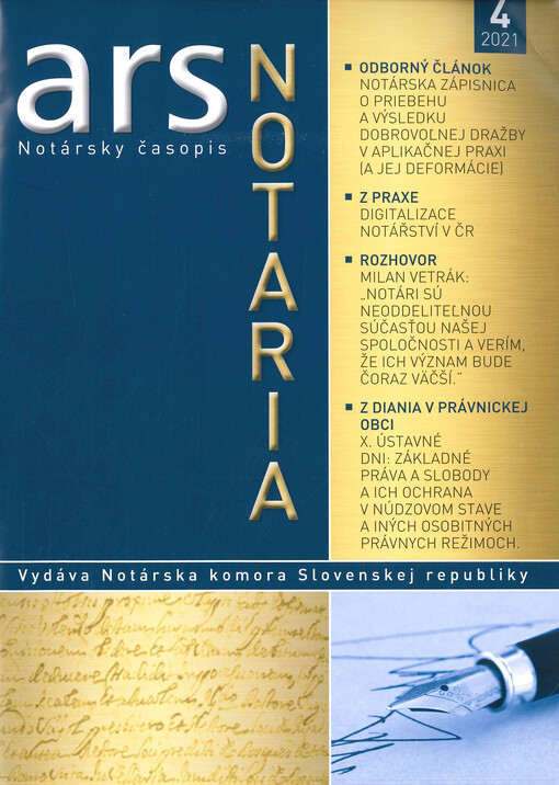 Ars Notaria : časopis pre notárov