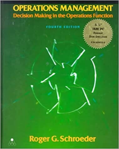 Operations Management: Decision Making in the Operations Function (McGraw-Hill series in management)