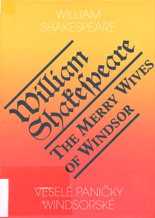 Veselé paničky windsorské = The merry wives of Windsor