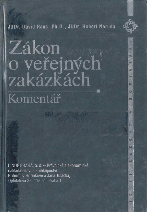 Zákon o veřejných zakázkách: komentář