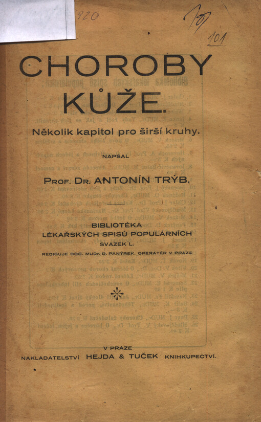 Choroby kůže : (několik kapitol pro širší kruhy)