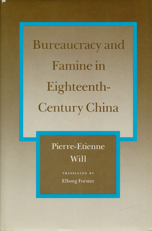Bureaucracy and famine in eighteenth-century China
