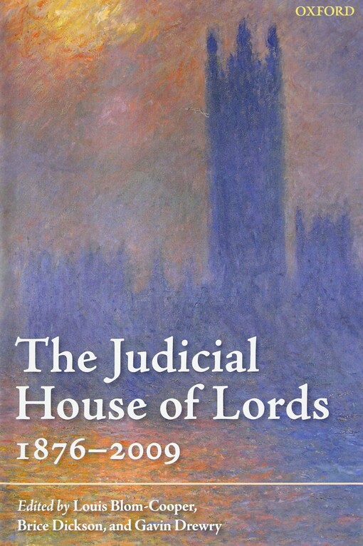 The Judicial House of Lords 1876-2009