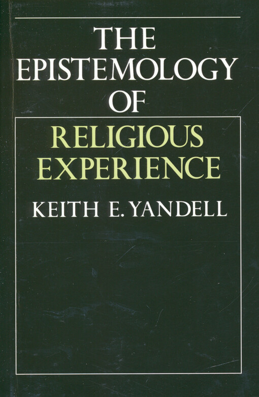 The epistemology of religious experience