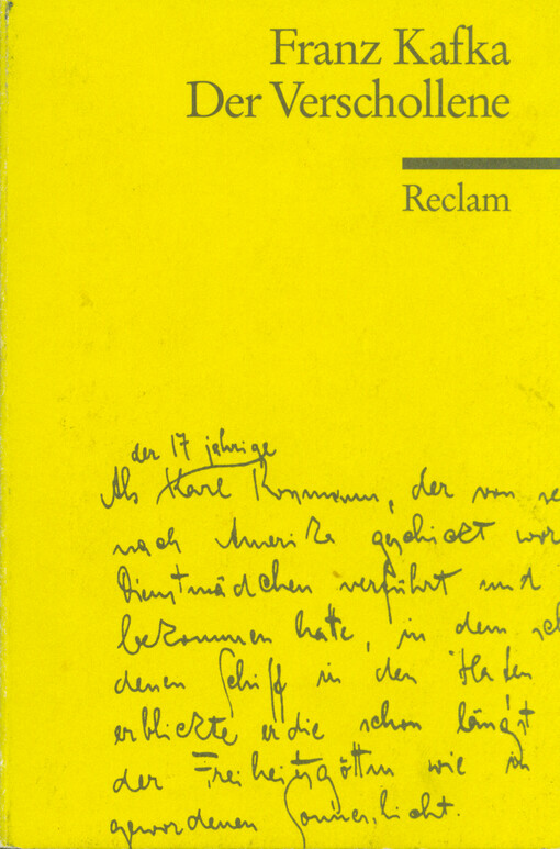 Der Verschollene : Roman