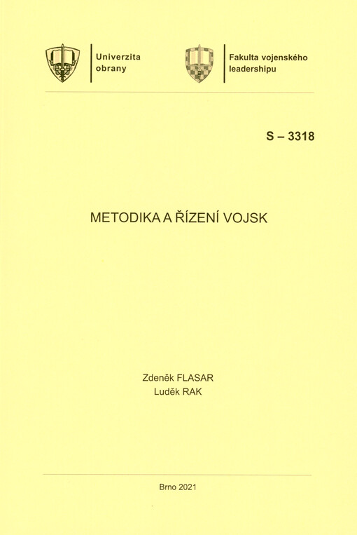 Metodika a řízení vojsk