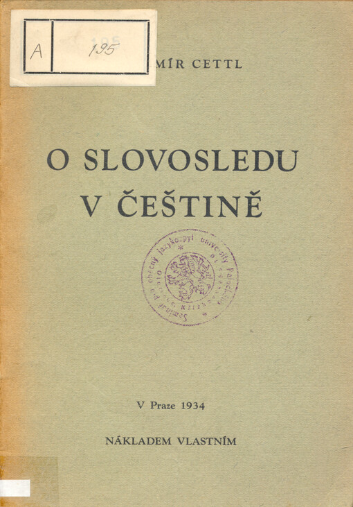 O slovosledu v češtině