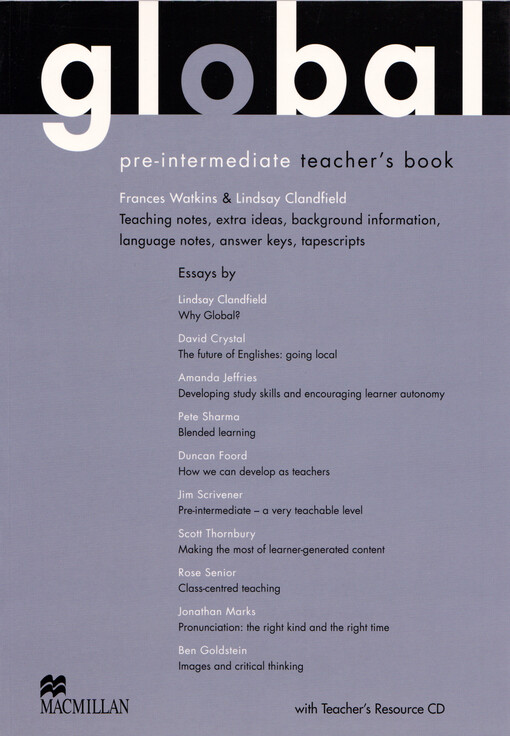 Global. Pre-intermediate. Teacher's book