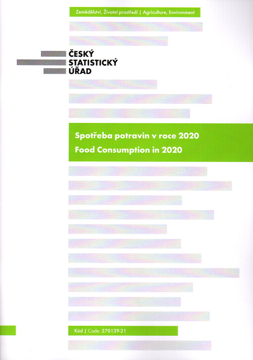 Spotřeba potravin v roce 2020 = Food consumption in 2020