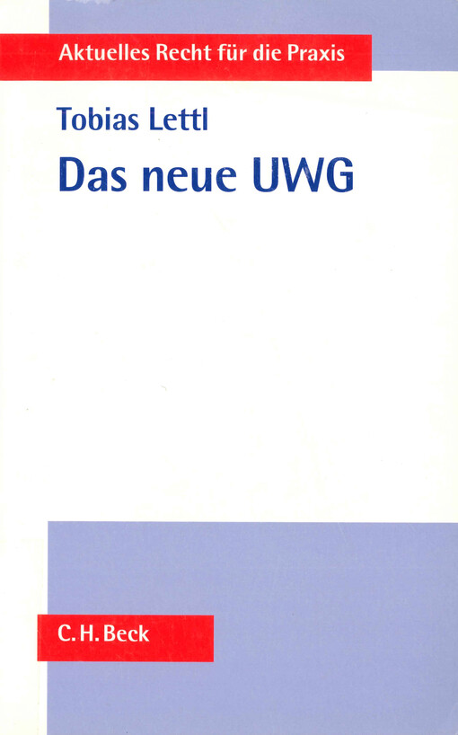 Das neue UWG
