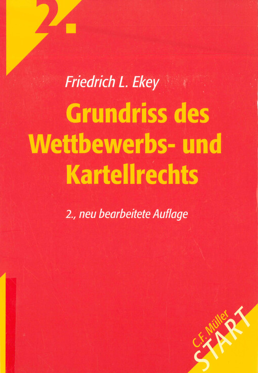 Grundriss des Wettbewerbs- und Kartellrechts