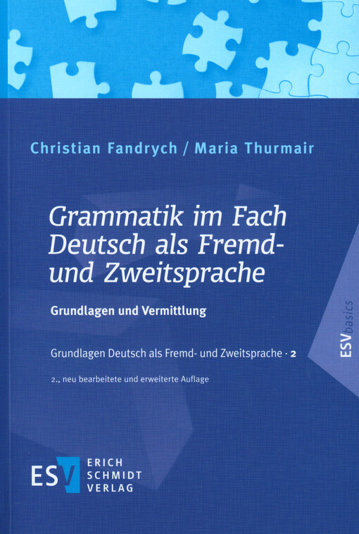 Grammatik im Fach Deutsch als Fremd- und Zweitsprache : Grundlagen und Vermittlung