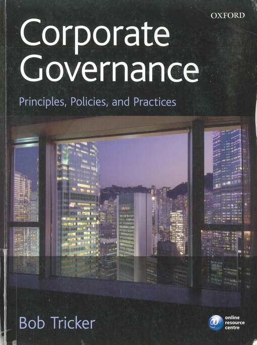 Corporate governance : principles, policies, and practices