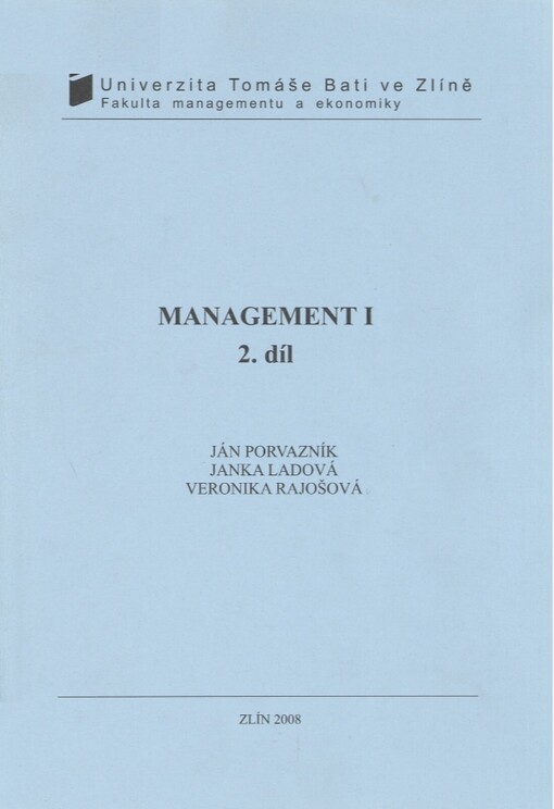 Management I, 2. díl