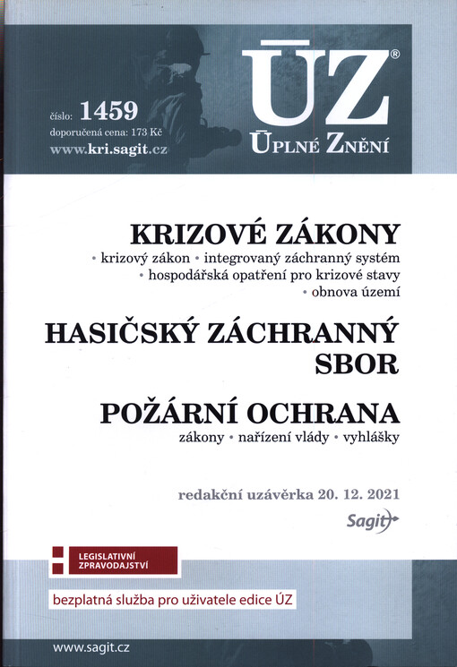 Krizové zákony, Hasičský záchranný sbor, Požární ochrana