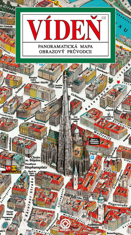 Vídeň panoramatická mapa a obrazový průvodce