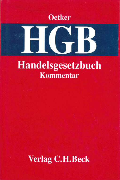 Kommentar zum Handelsgesetzbuch (HGB)