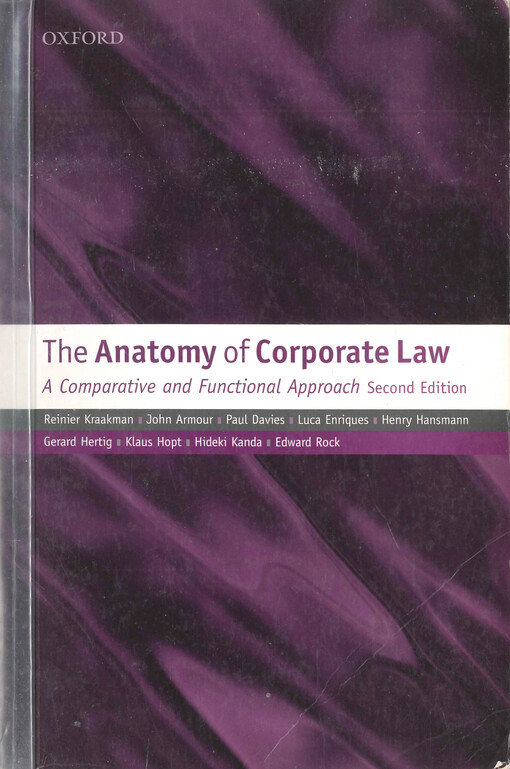 The anatomy of corporate law :a comparative and functional approach