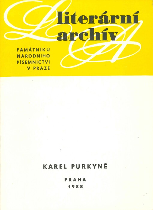 Karel Purkyně (1834-1868) : písemná pozůstalost