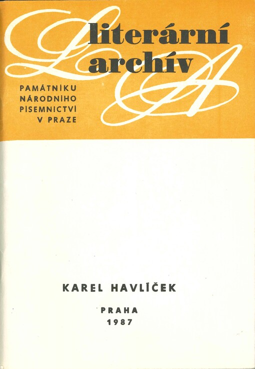 Karel Havlíček (1821-1856) : literární pozůstalost