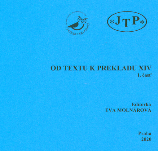 Od textu k prekladu XIV. 1. časť