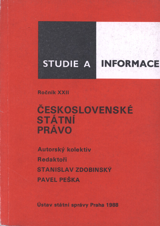 Československé státní právo