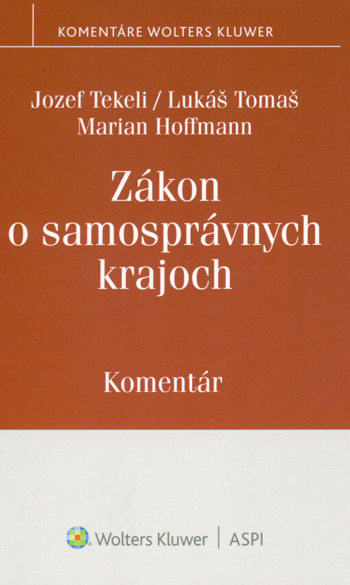 Zákon o samosprávnych krajoch : komentár