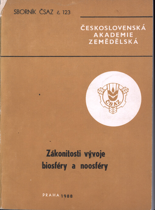 Zákonitosti vývoje biosféry a noosféry