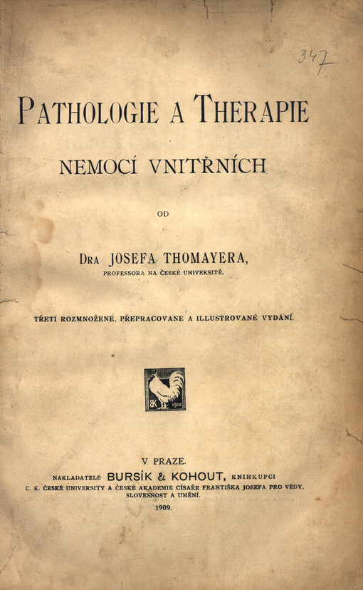 Pathologie a therapie nemocí vnitřních