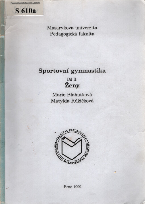 Sportovní gymnastika. Díl 2, Ženy : přeskok, malá trampolína, kladina, kruhy v hupu, velká trampolína
