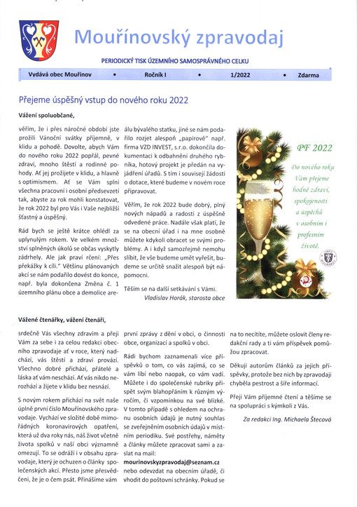 Mouřínovský zpravodaj