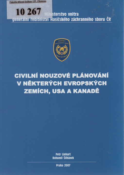 Civilní nouzové plánování v některých evropských zemích, USA a Kanadě
