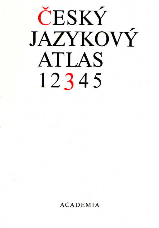 Český jazykový atlas, sv. 3