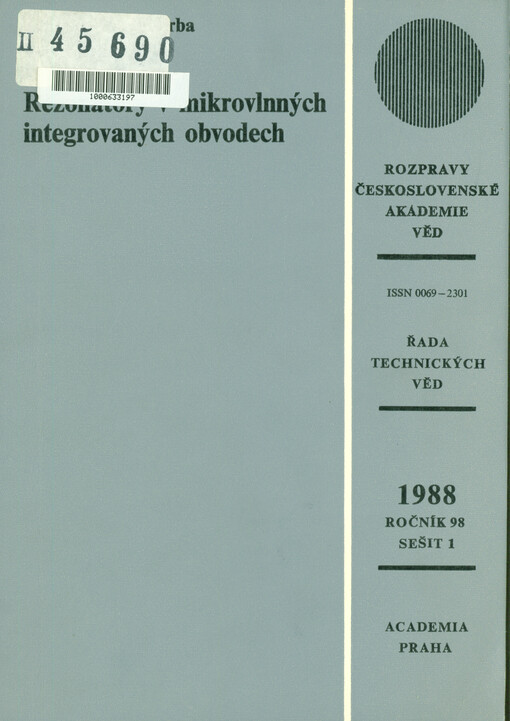 Rezonátory v mikrovlnných obvodech