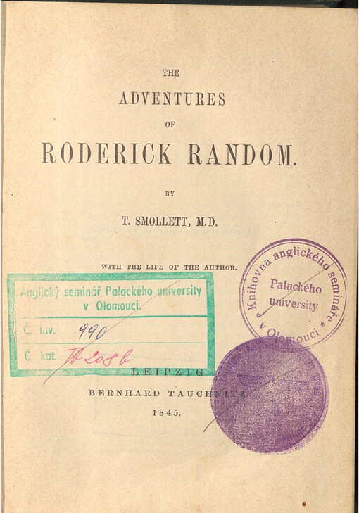 The adventures of Roderick Random